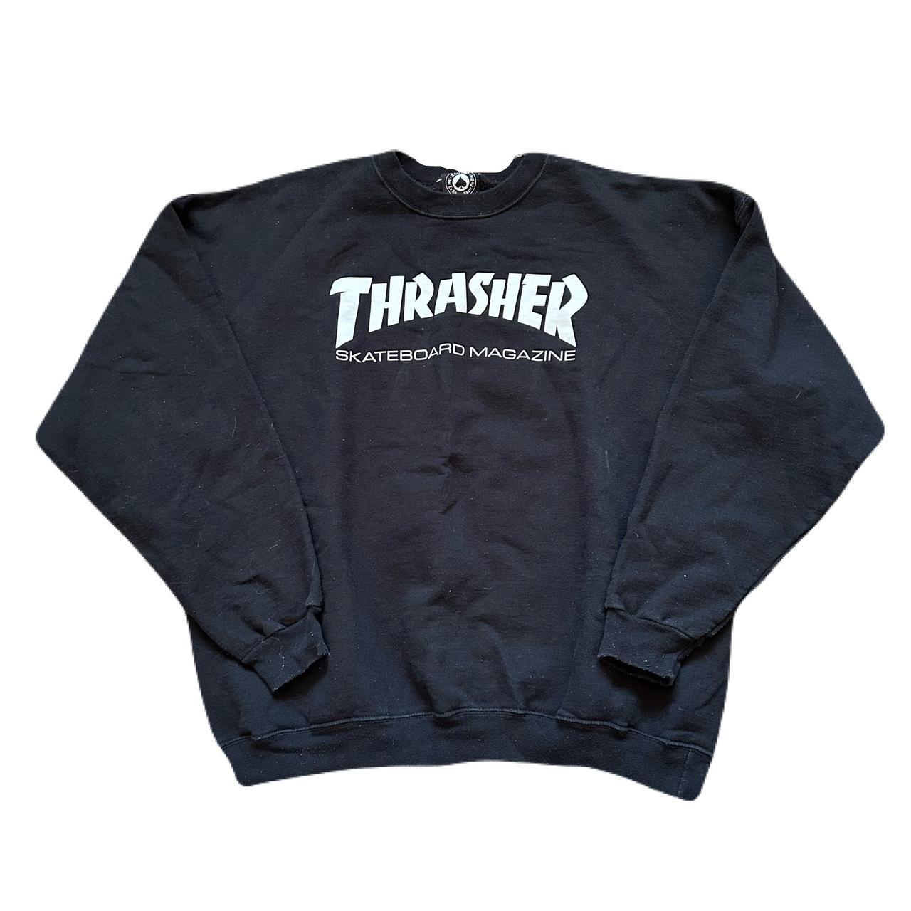 2000s Y2K Thrasher skateboard sweatshirt 2000s Depop