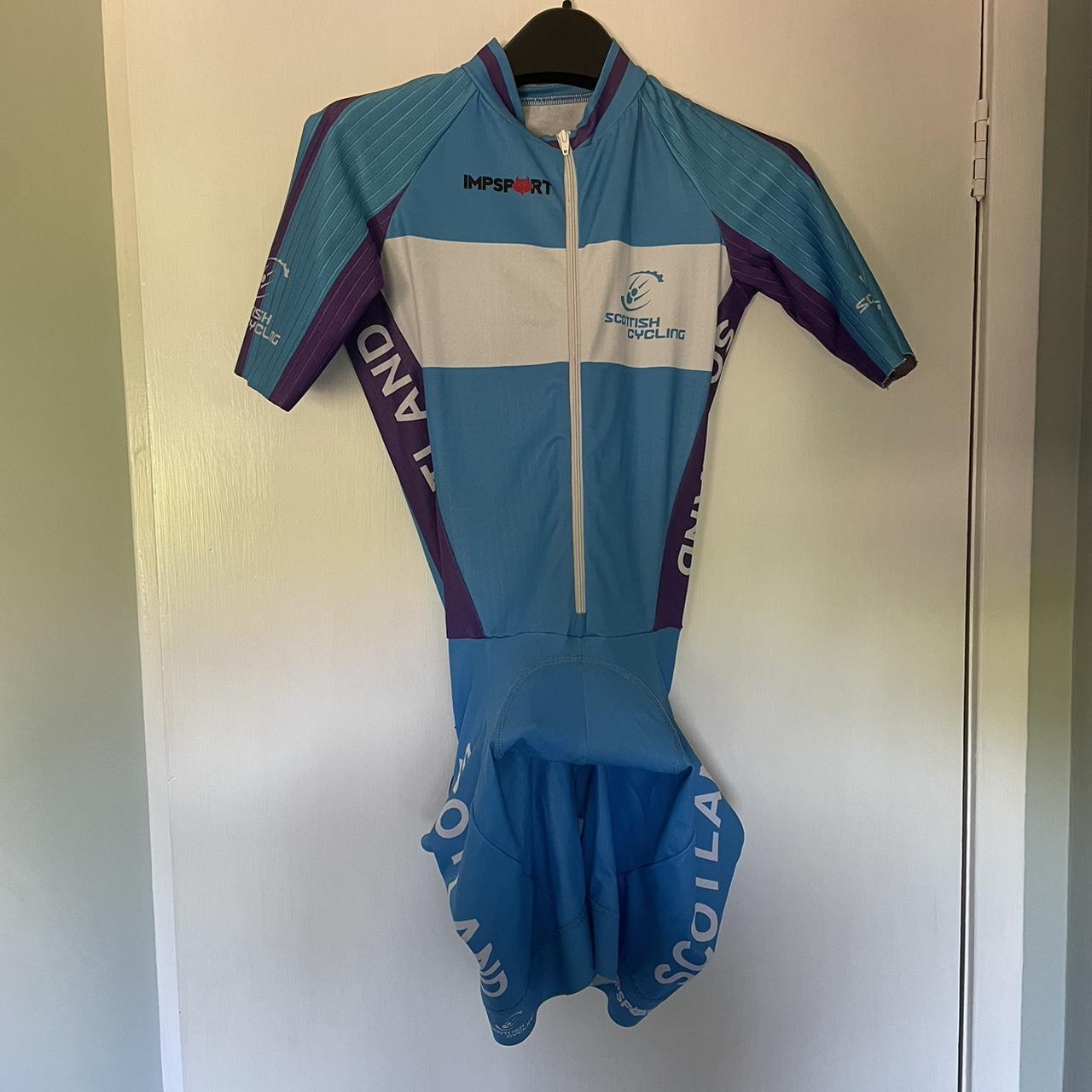 Scottish cycling skinsuit. Impsport size xs Blue