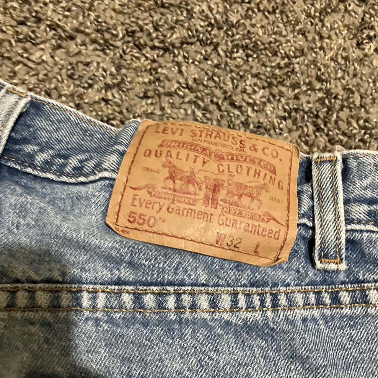 Y2K Levi’s jorts 550 jorts. Lightwash color may be... - Depop