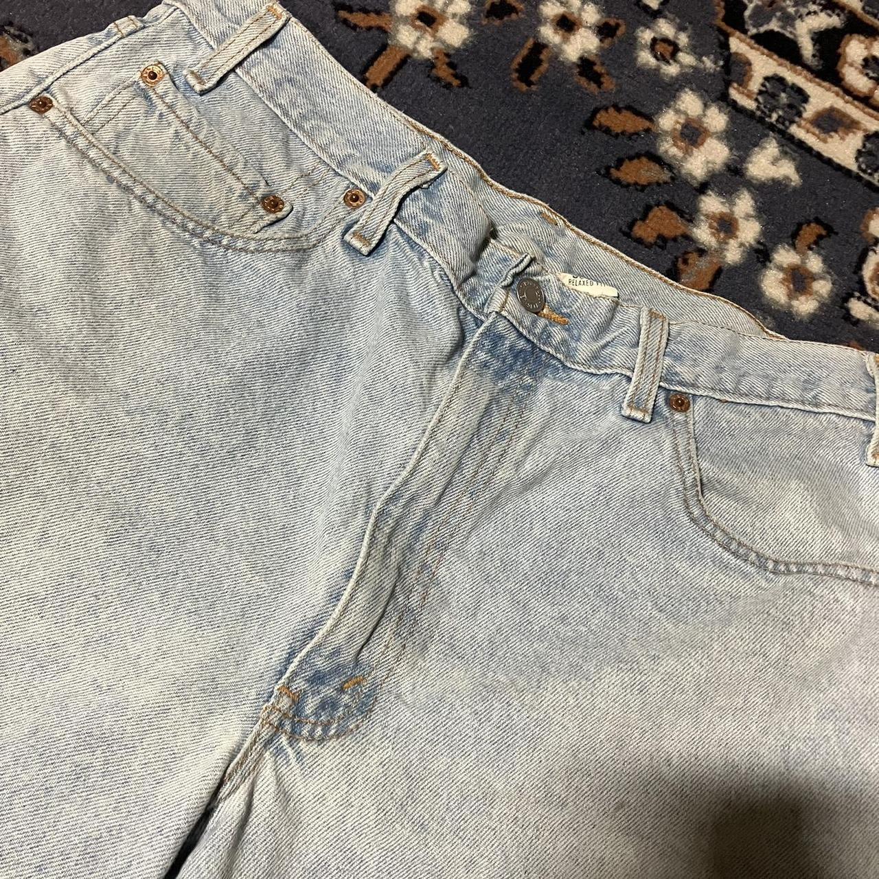 Vintage relaxed fit Levi’s 550 jorts Lightwash,... - Depop