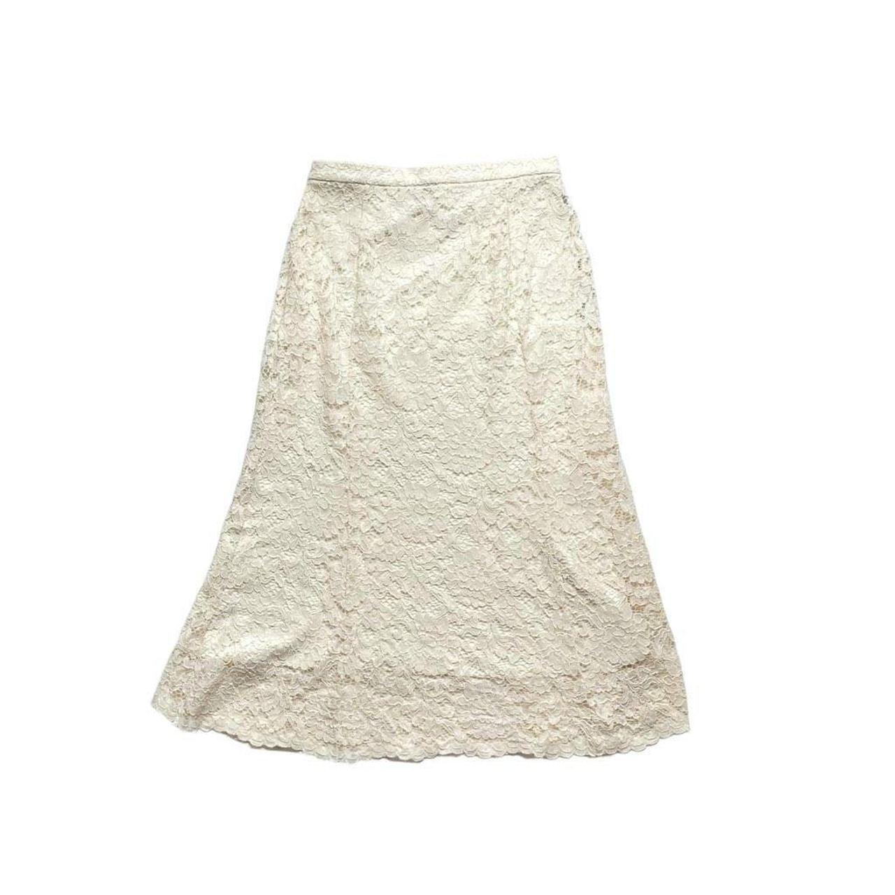 Uniqlo white 2024 lace skirt