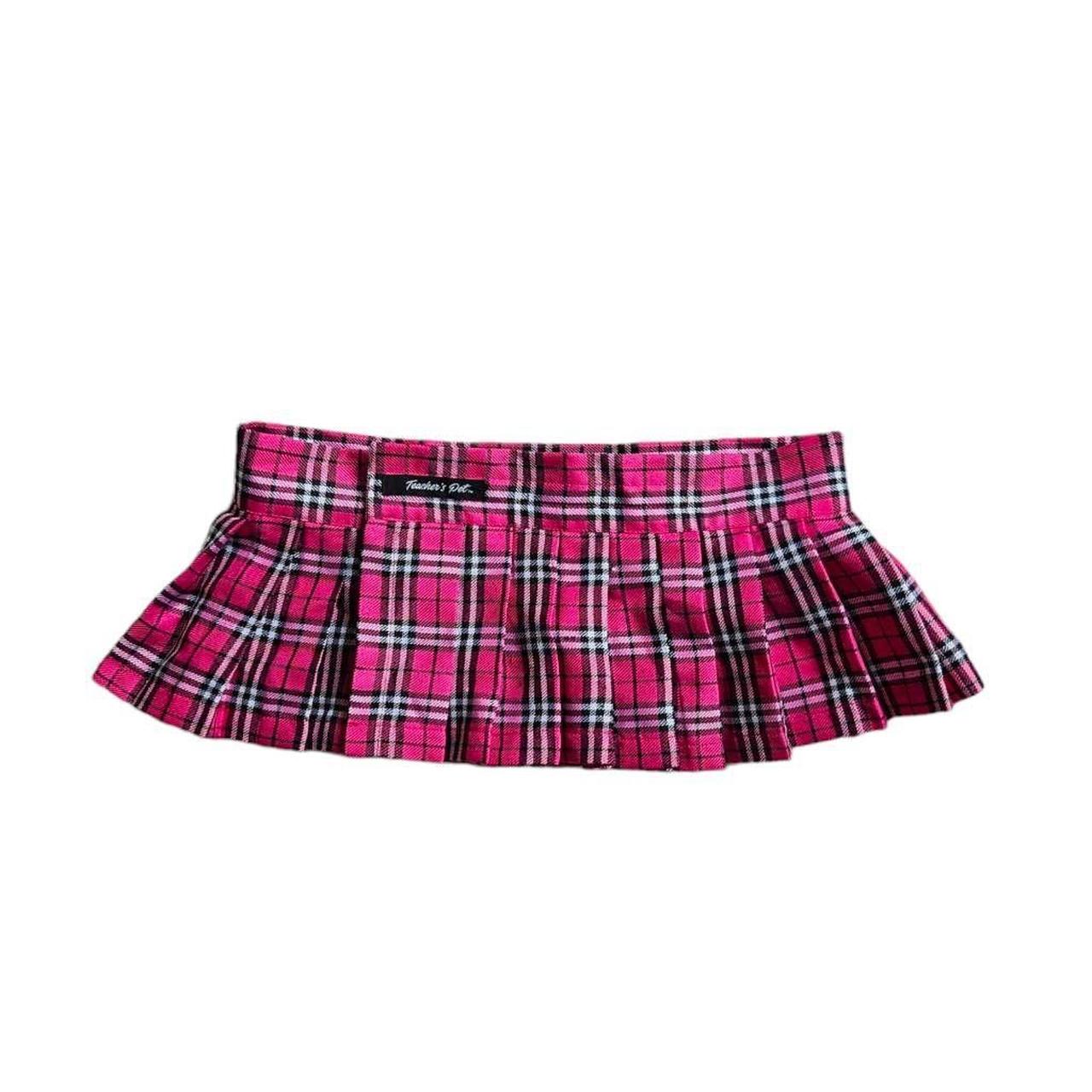 y2k plaid micro mini skirt FEATURES: adorable super... - Depop