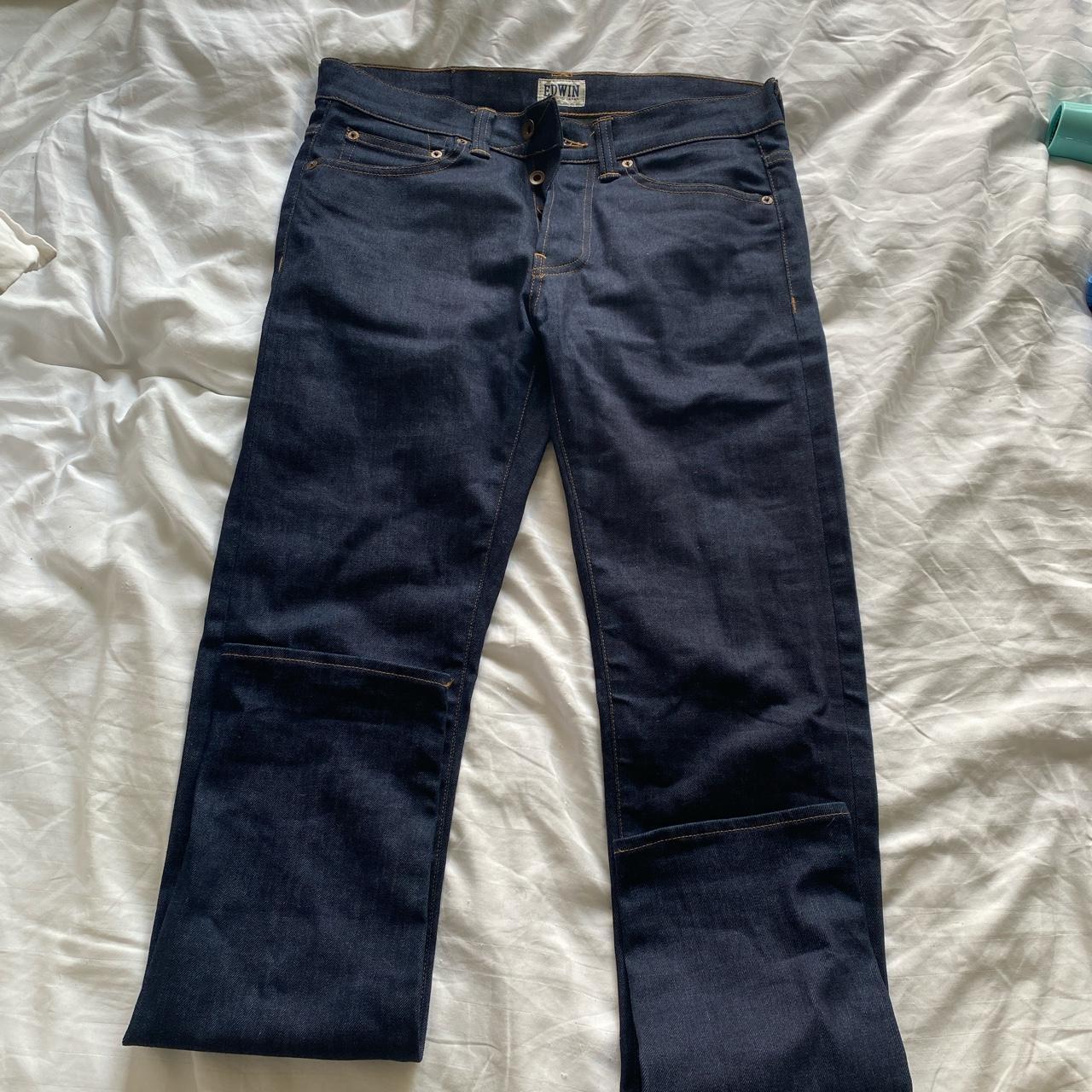 Edwin ED-80 slim taper jeans. Mint condition, no... - Depop