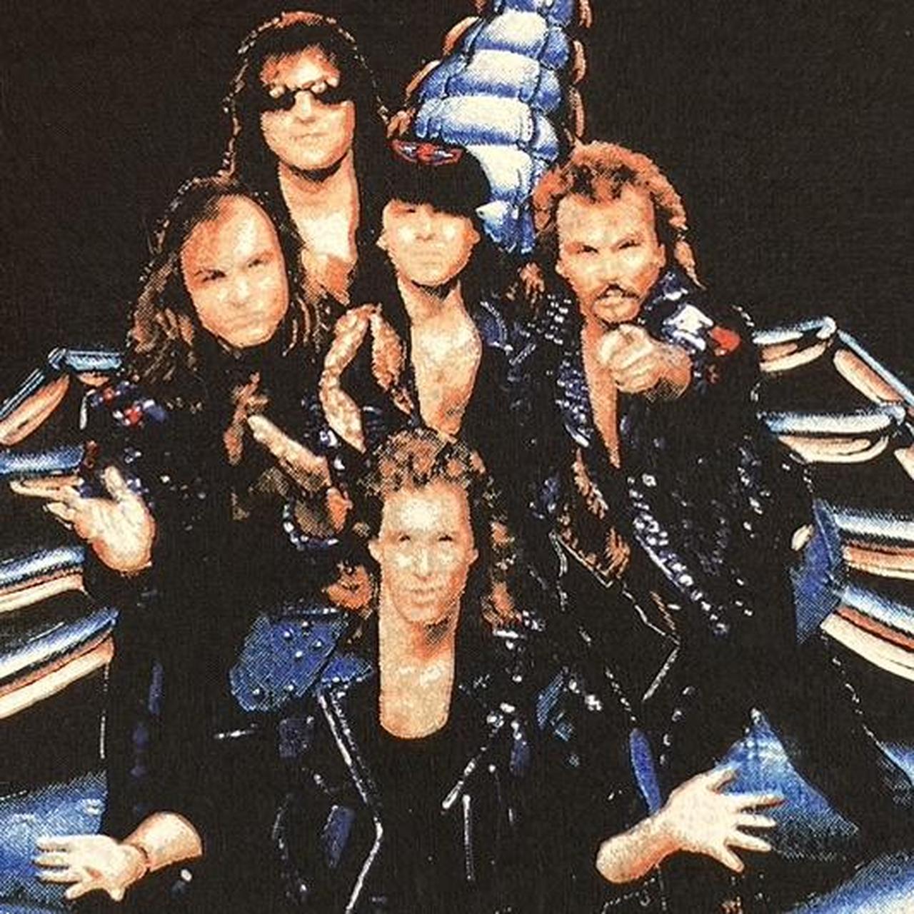 Vintage Tronseal back patch SCORPIONS Live ©️ 1990 | Depop