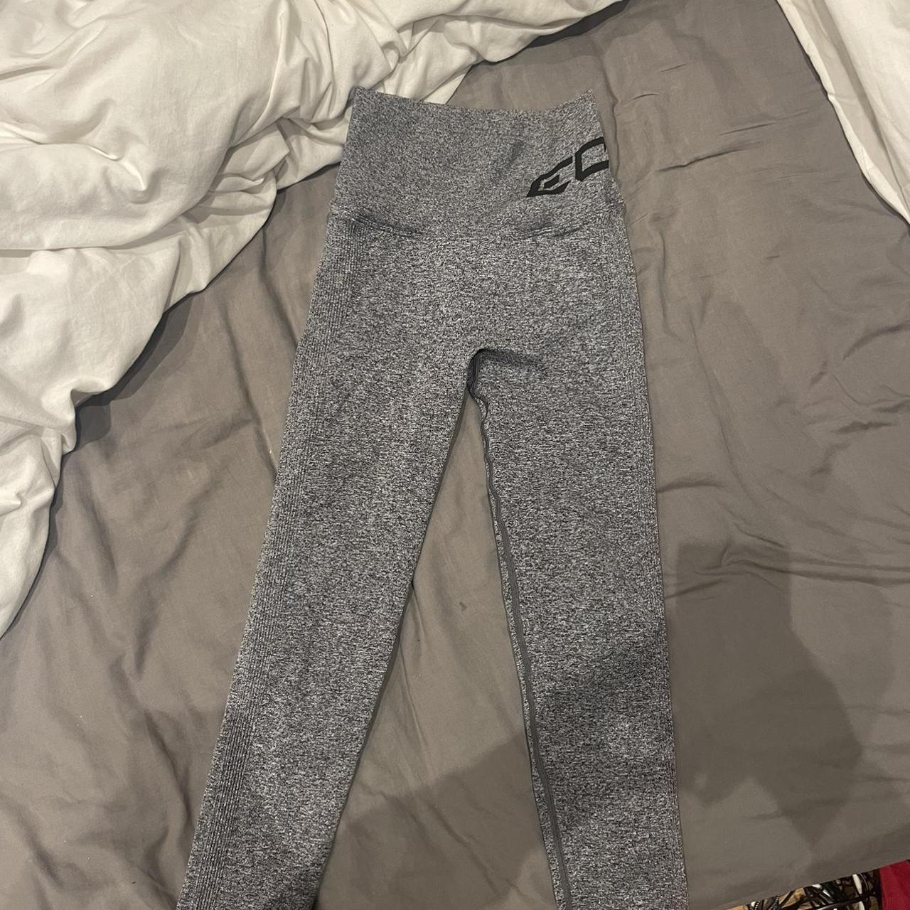 Echt sportswear grey ruched leggins, worn a few... Depop