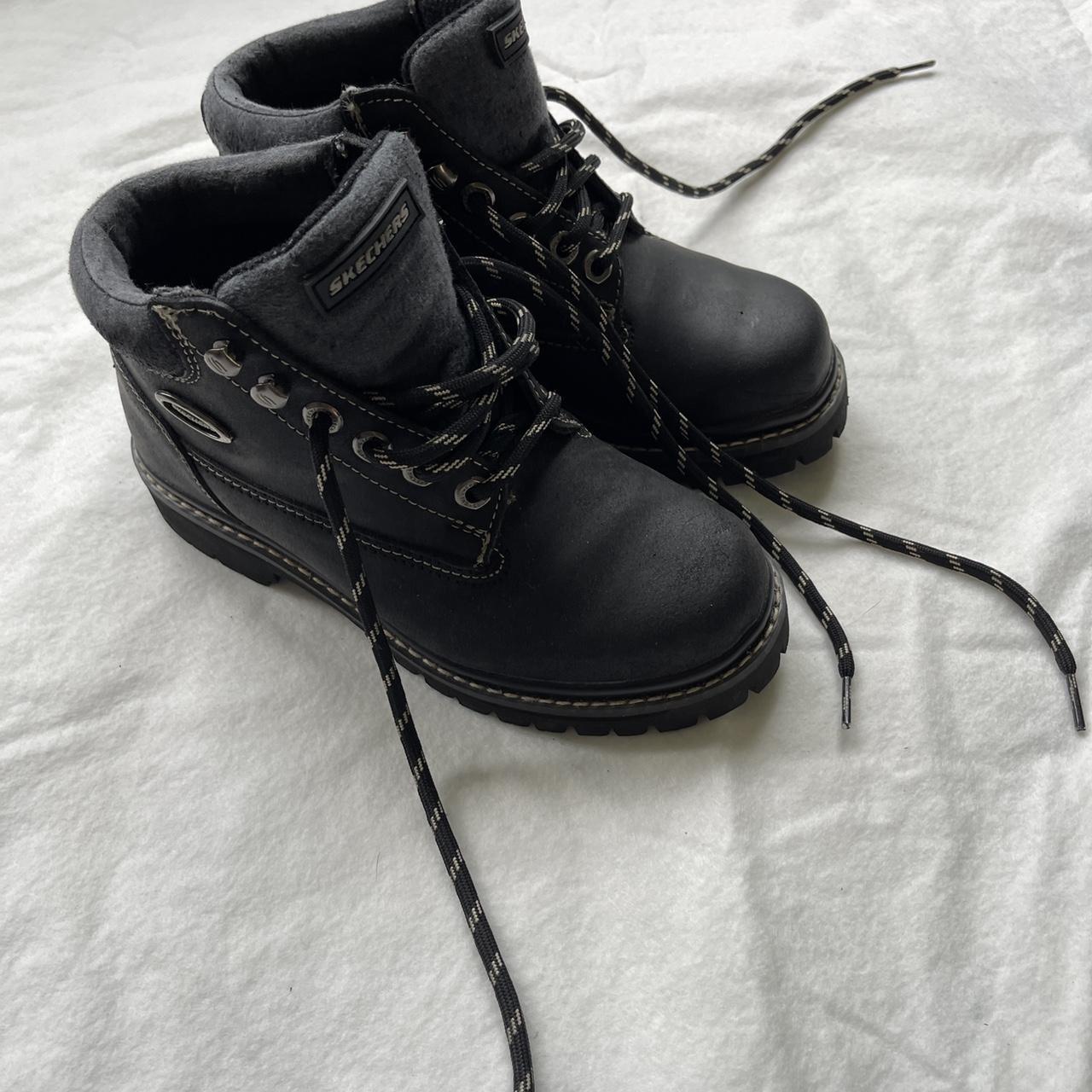 sketcher boots black