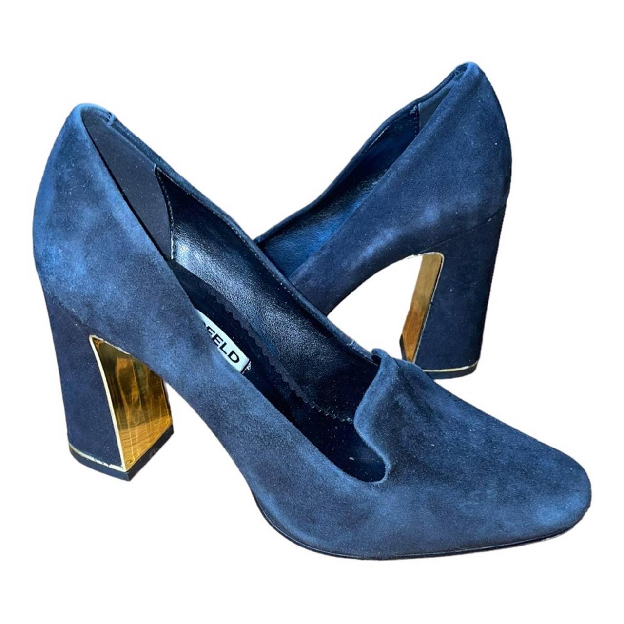 Karl lagerfeld clearance blue suede shoes