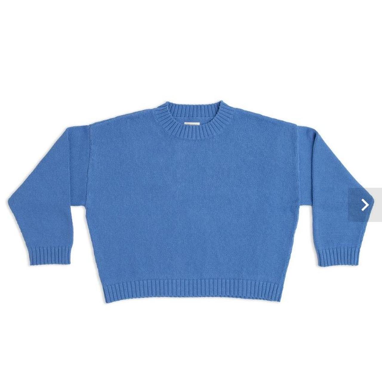 ISO James Street Blake Sweater in Santorini blue - Depop