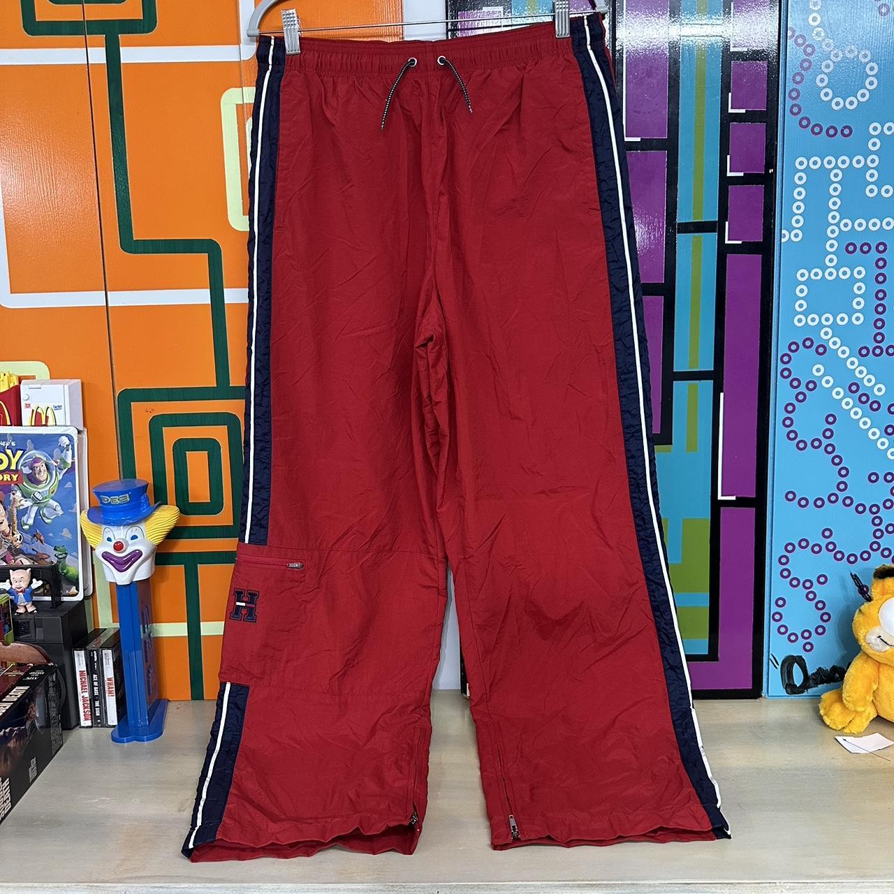 Vintage Tommy Hilfiger baggy windbreakers. Stripes... Depop