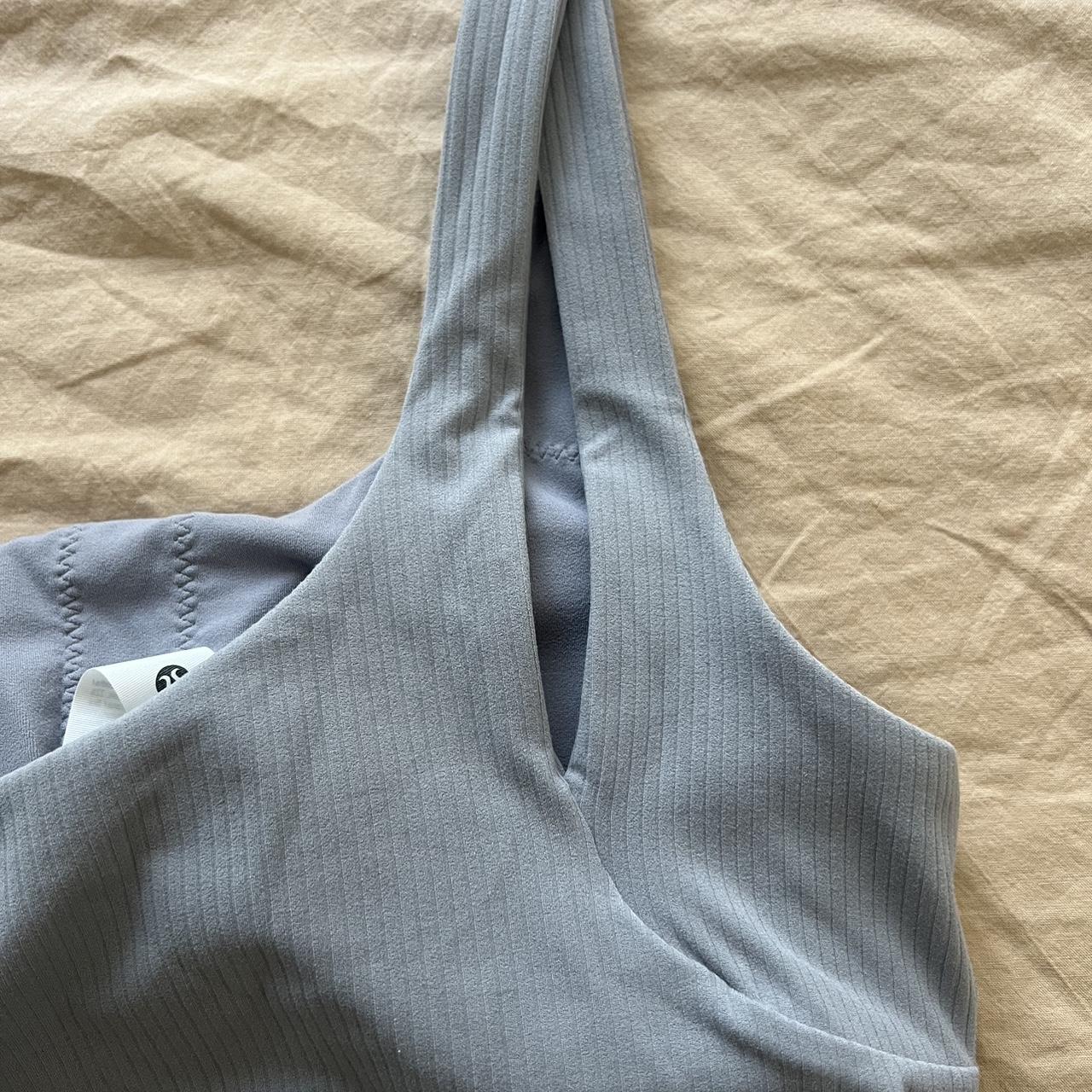 Lululemon Modal-Silk Yoga Tank Top in Silver Grey in - Depop
