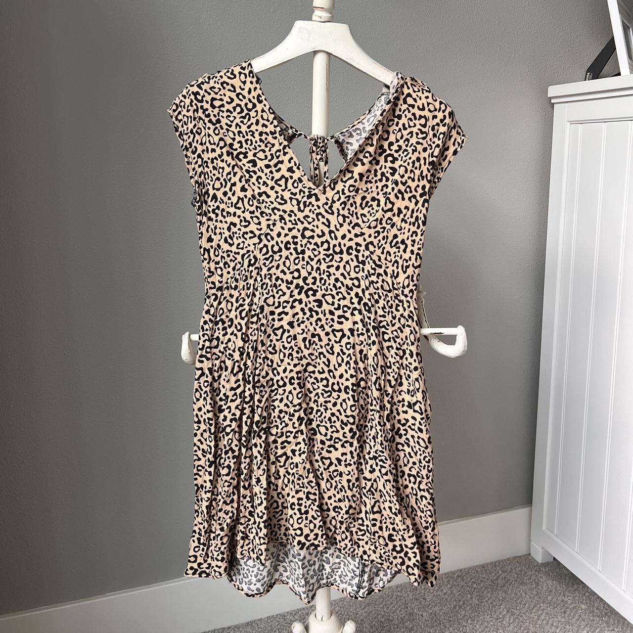 Cheetah swing fashion dress