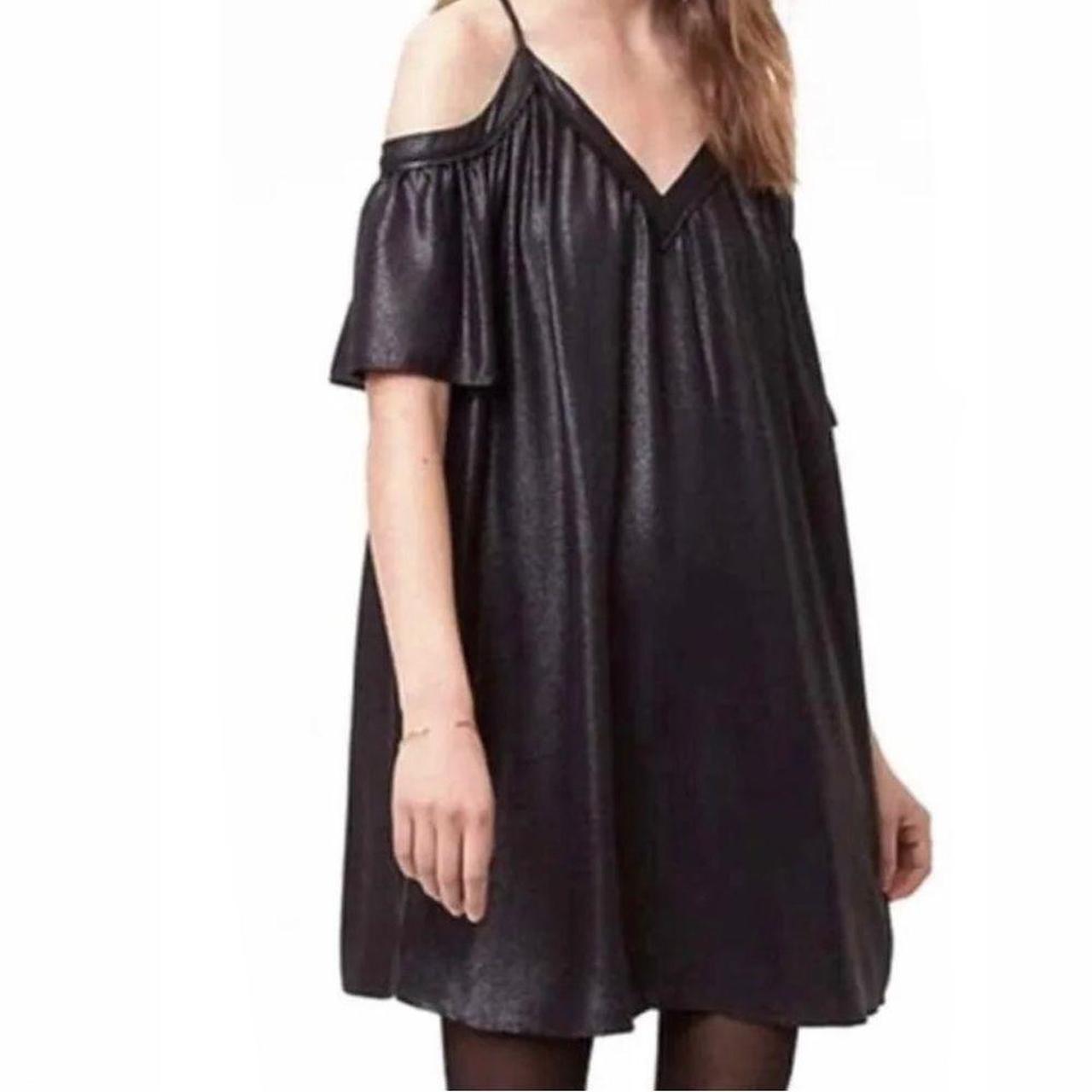 Loft black 2025 swing dress