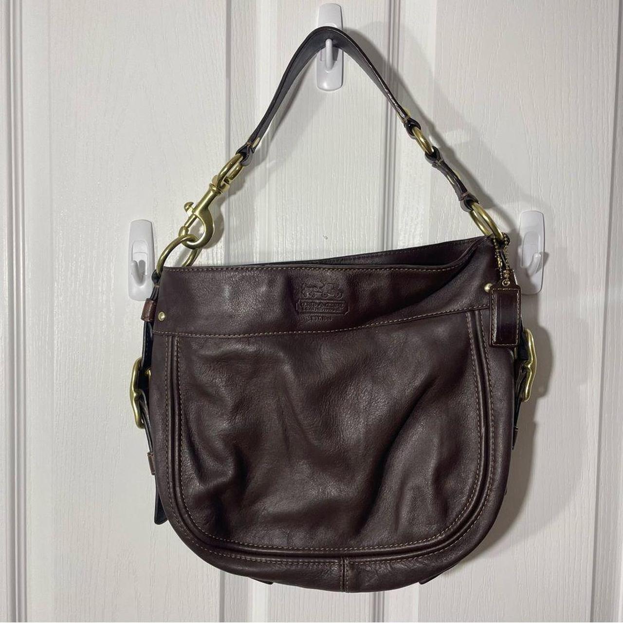 Coach Zoe 2009 F12669 Hobo Shoulder Bag Black Supple Leather