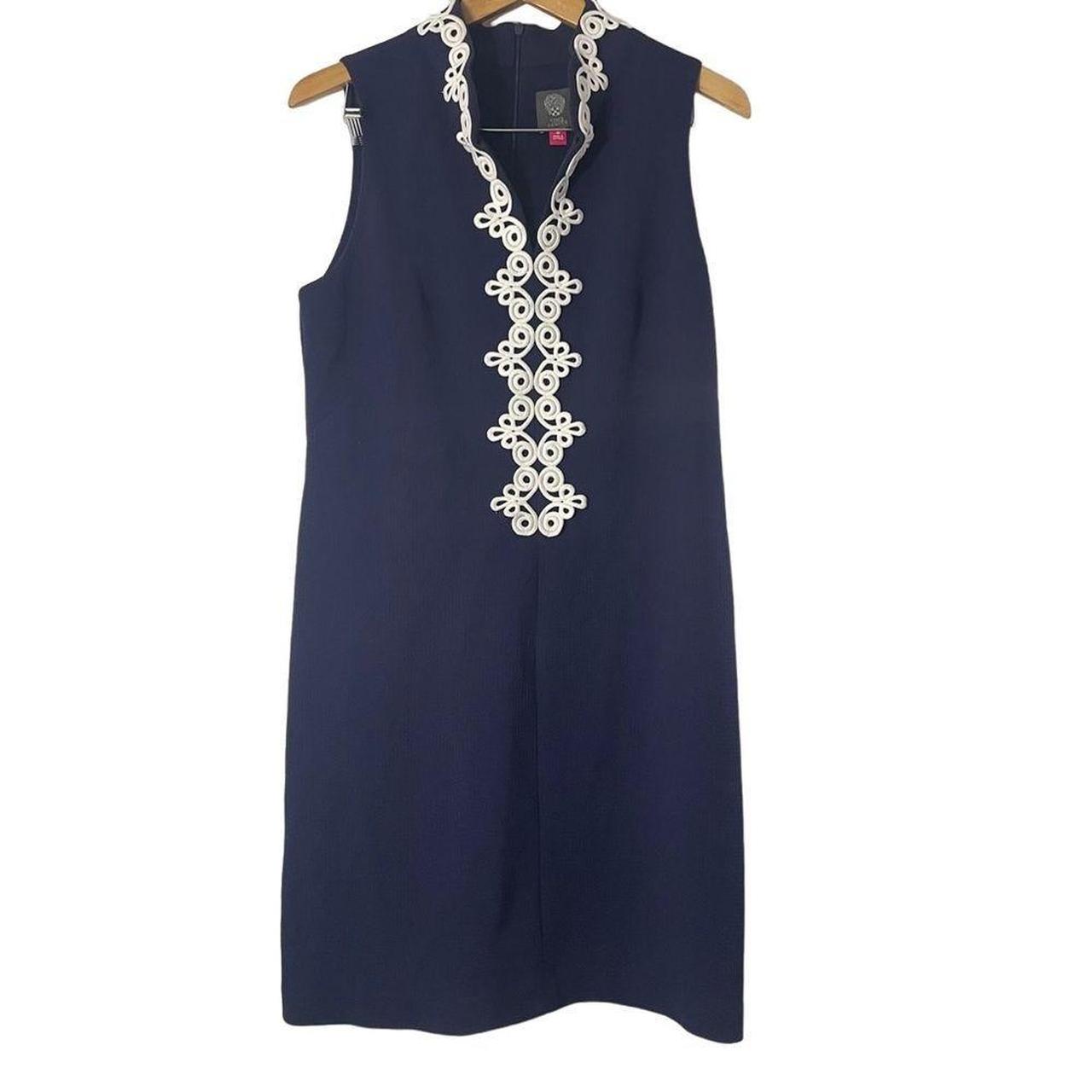 Vince camuto 2024 embroidered dress