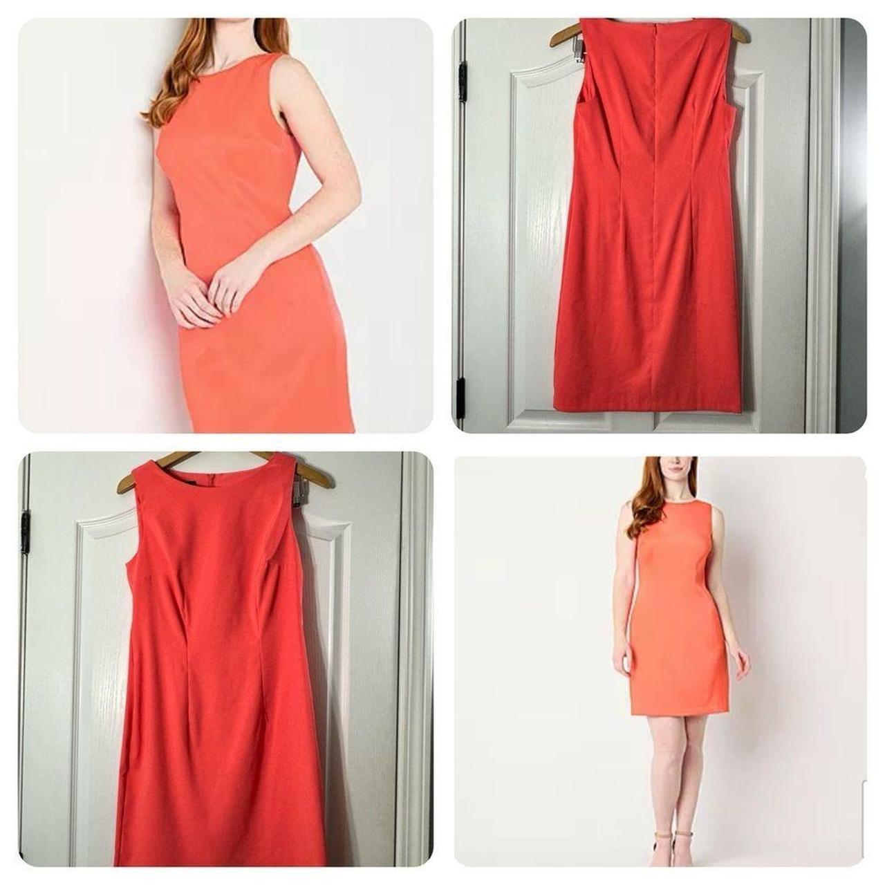 ALYX Deep Coral Sleeveless Sheath Mini Dress Size. Depop