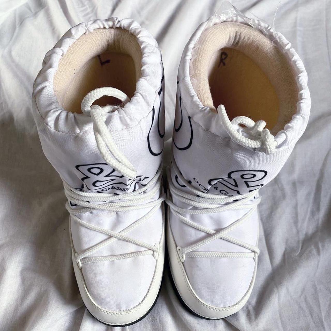 Red PU shiny style moon boots ski shoes ❤️ brand new | Depop