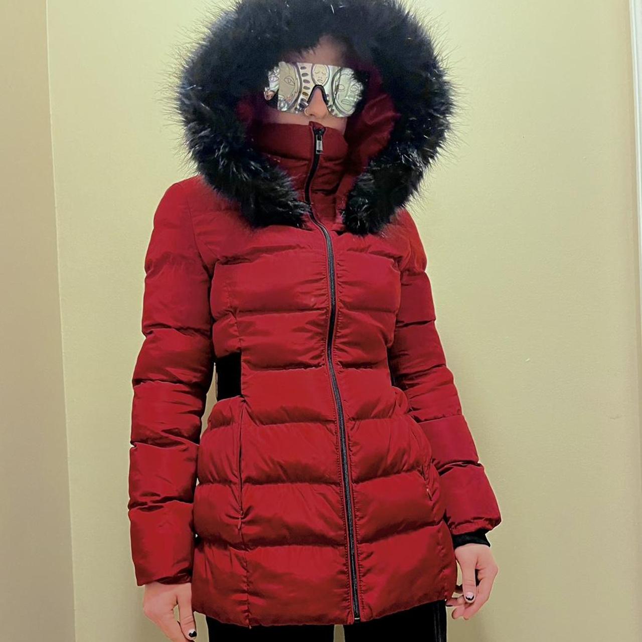 Guess red winter coat sale