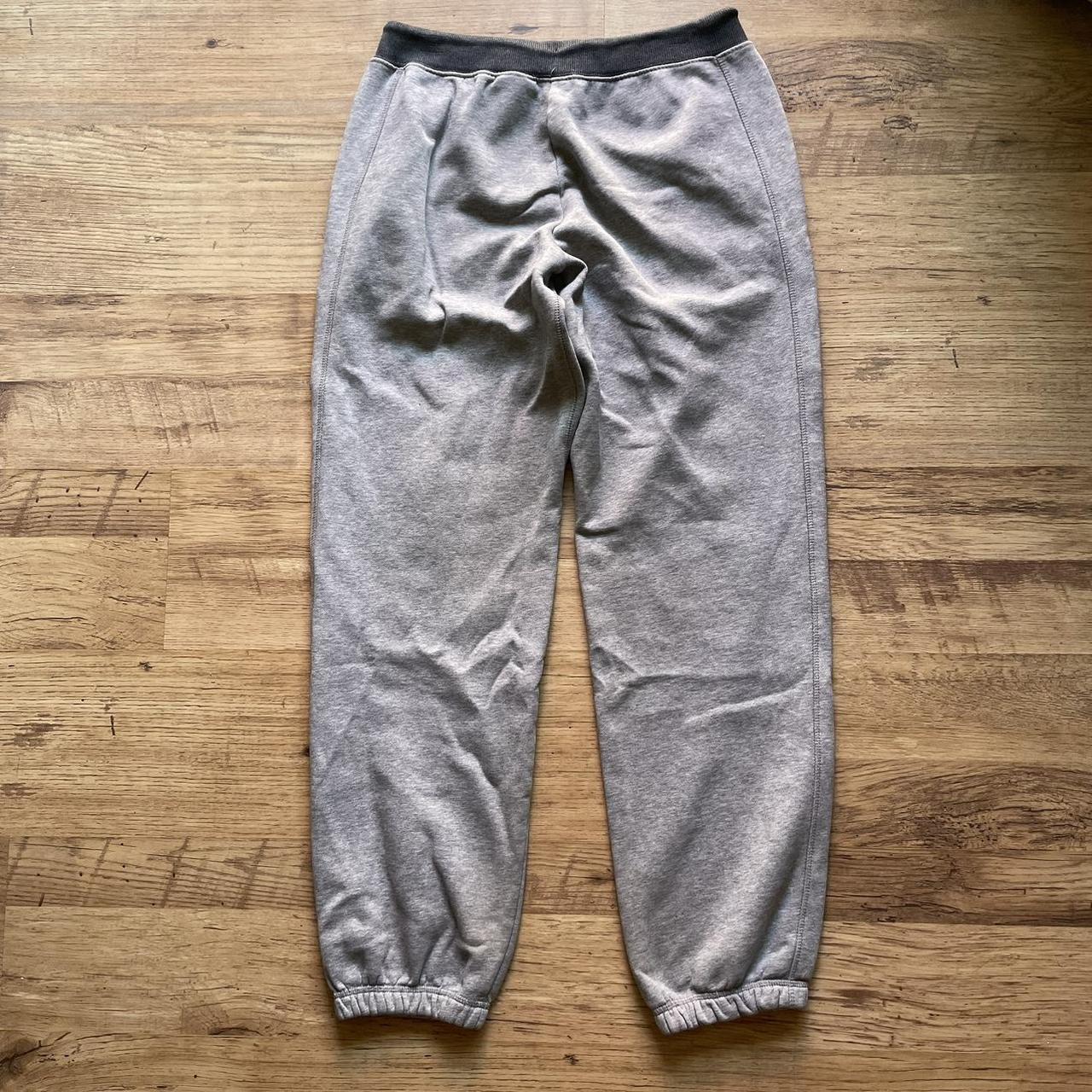 Vintage Baggy Fit Nike Club Joggers in Grey Size... - Depop