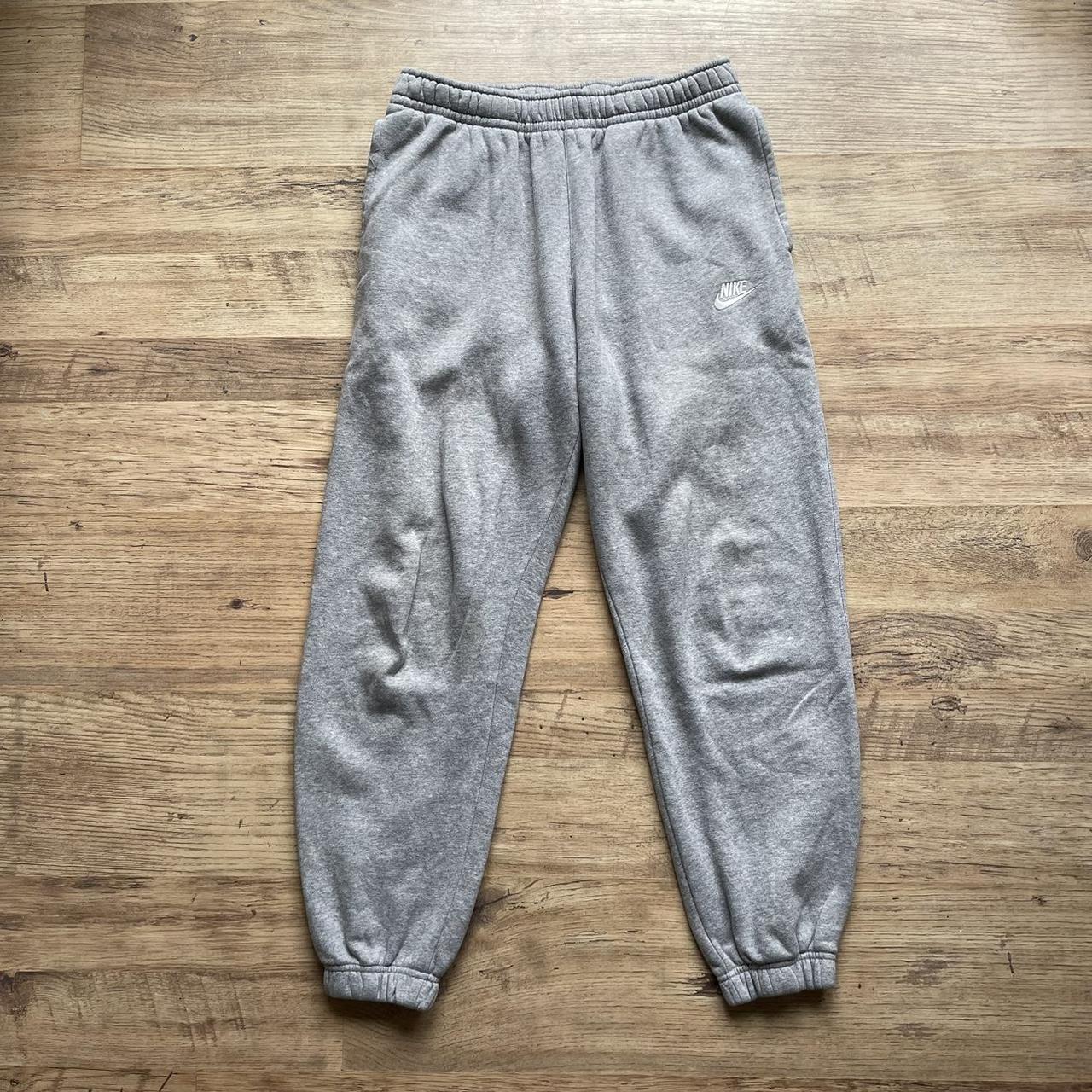 slim grey nike joggers