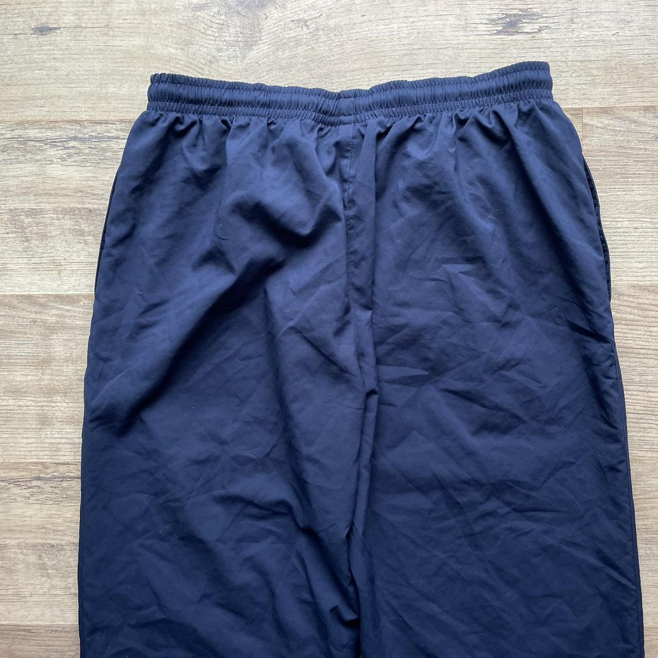 Vintage Nike Shell Baggy Track Bottoms in Navy Size - Depop