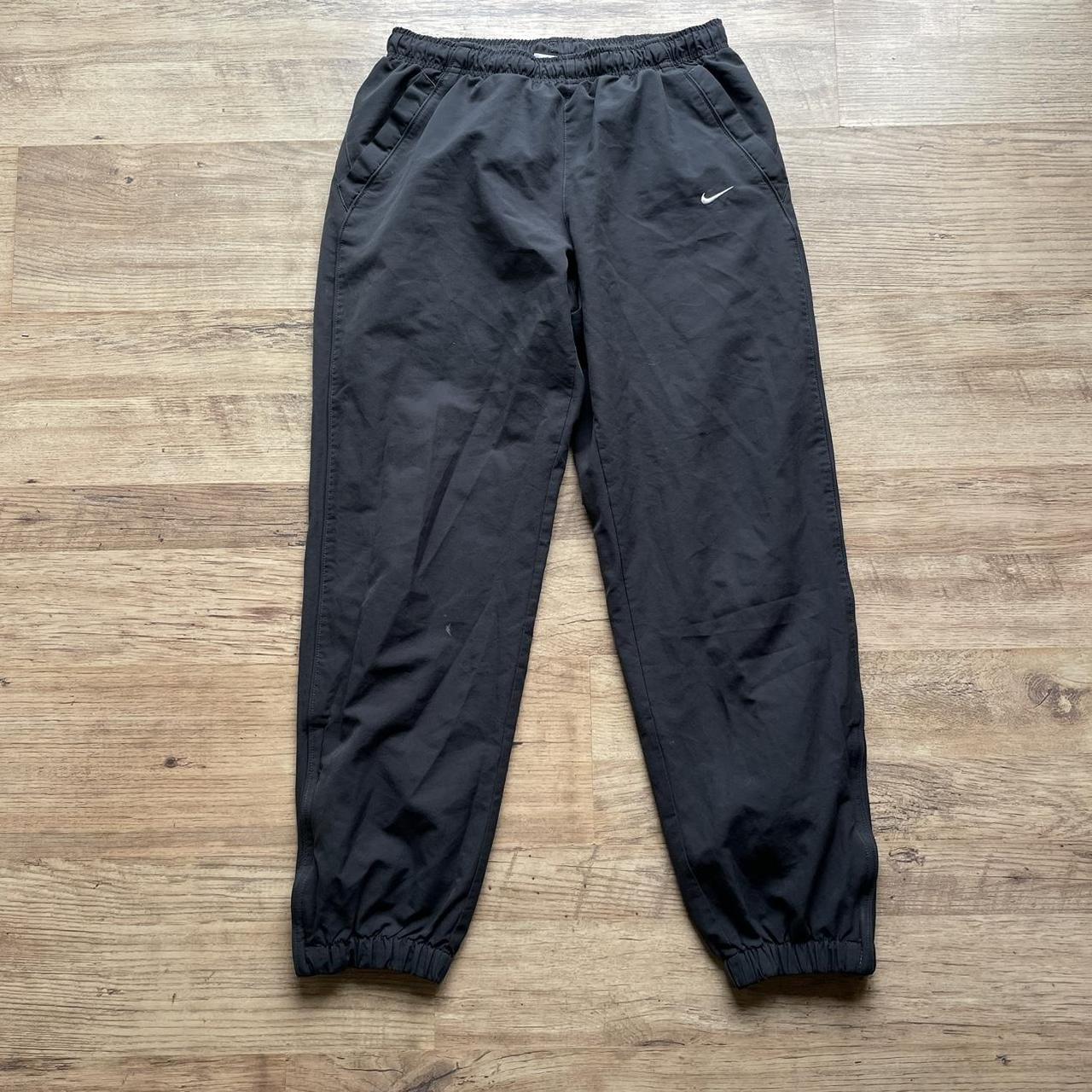 Nike Shell Baggy Track Bottoms in Black Size... - Depop