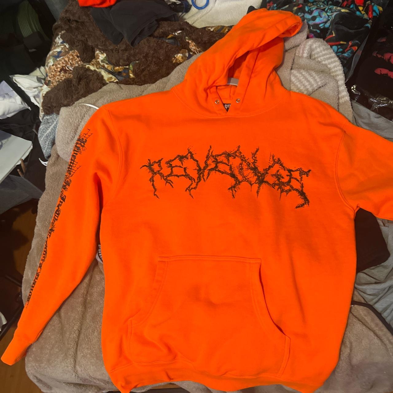 Revenge lightning logo spider hoodie Believe Depop