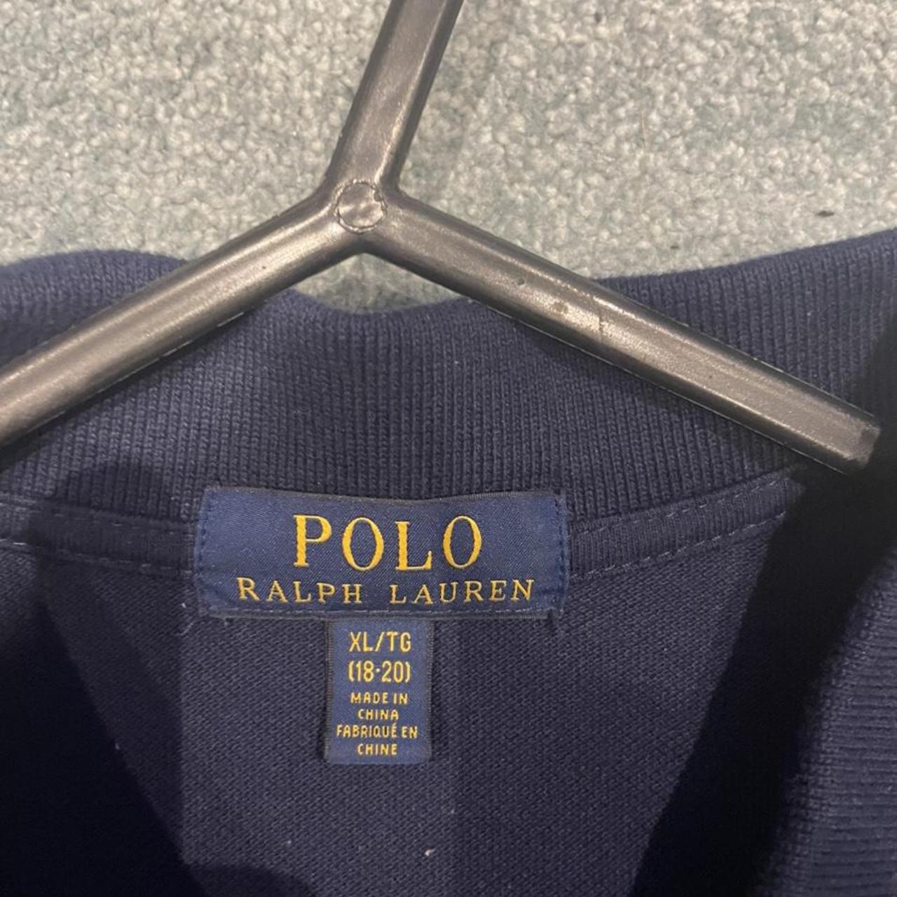 Ralph Lauren navy polo shirt Size 18-20 (men’s... - Depop