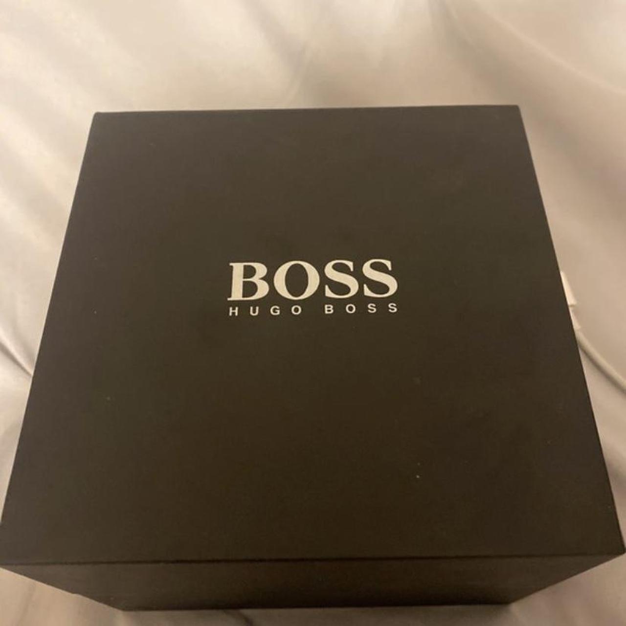 Silver Hugo Boss watch. still in great condition. - Depop