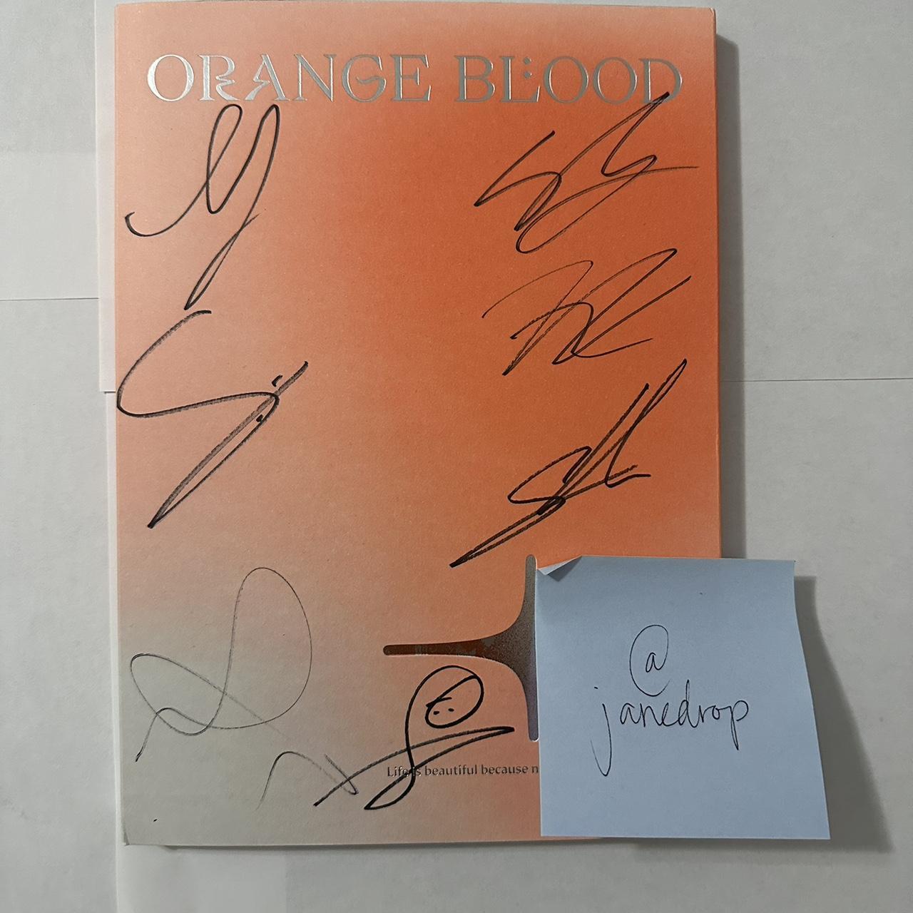 enhypen orange blood album signed by OT7! please no… - Depop