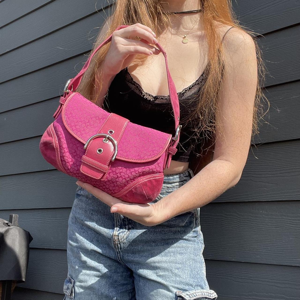 Y2K Hot Pink Coach Hobo Baguette ‼️This bag is - Depop