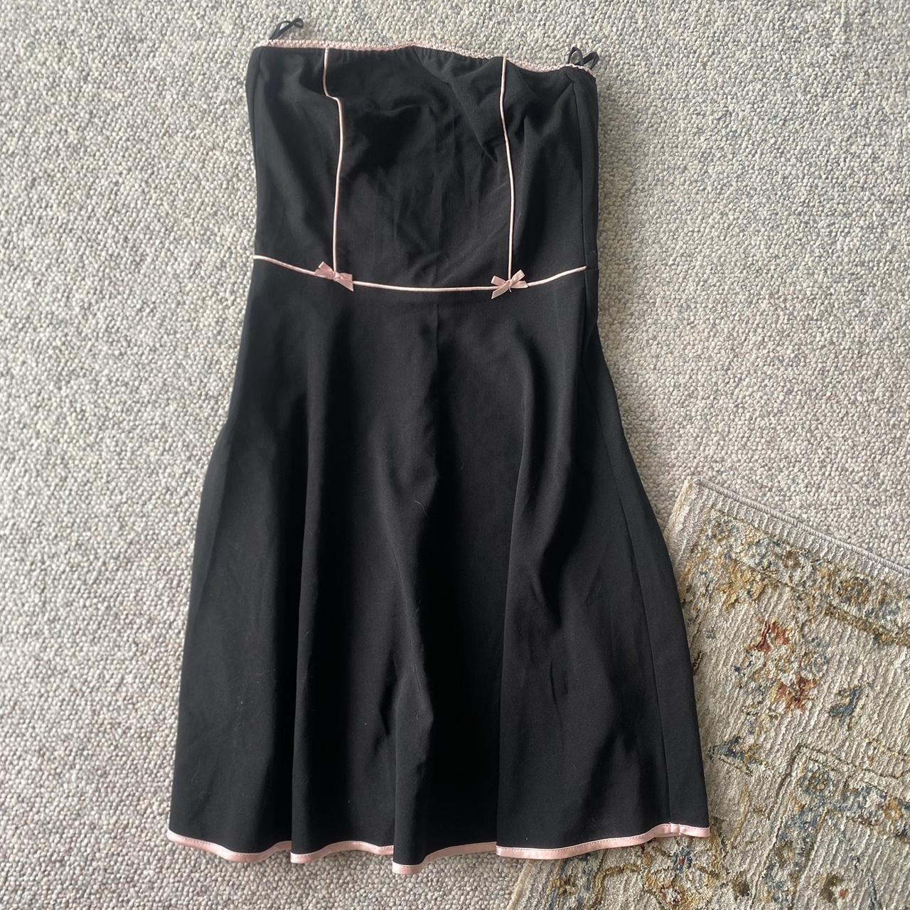 Ruby Rox Women's Black and Pink Dress | Depop