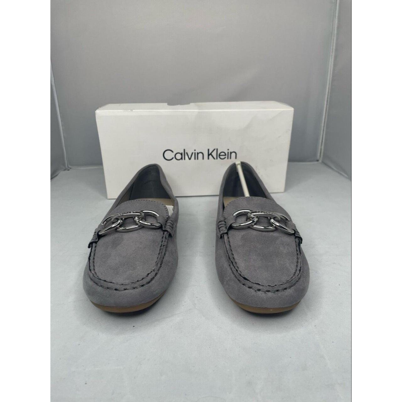 calvin klein grey loafers