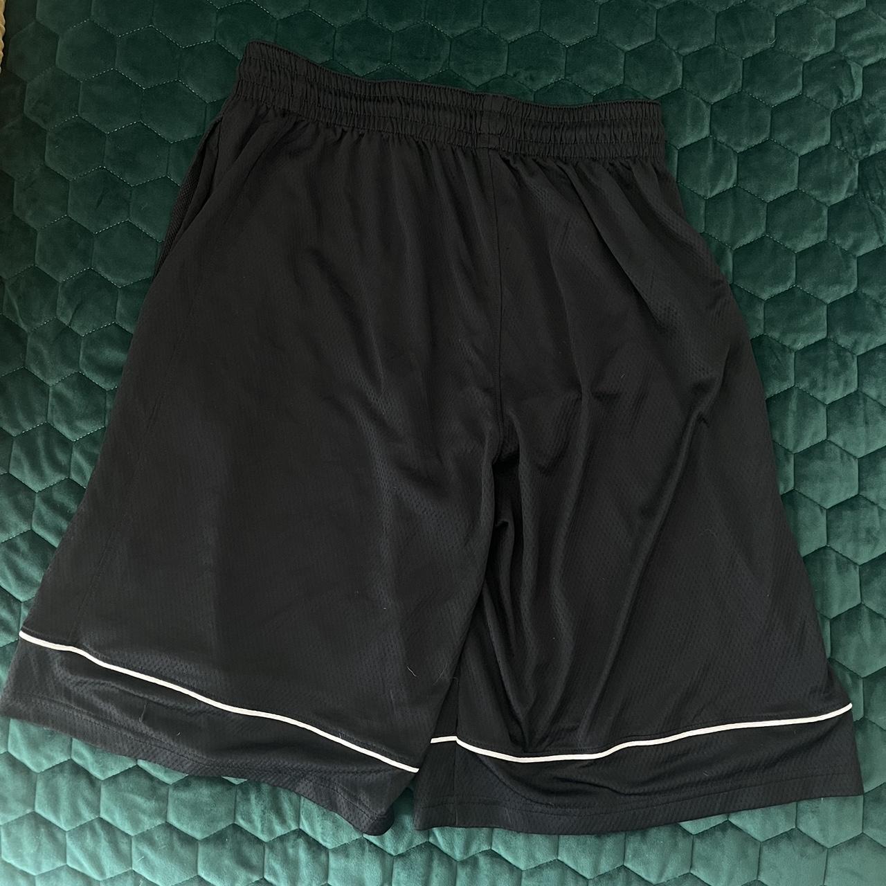 mens nike shorts black and white