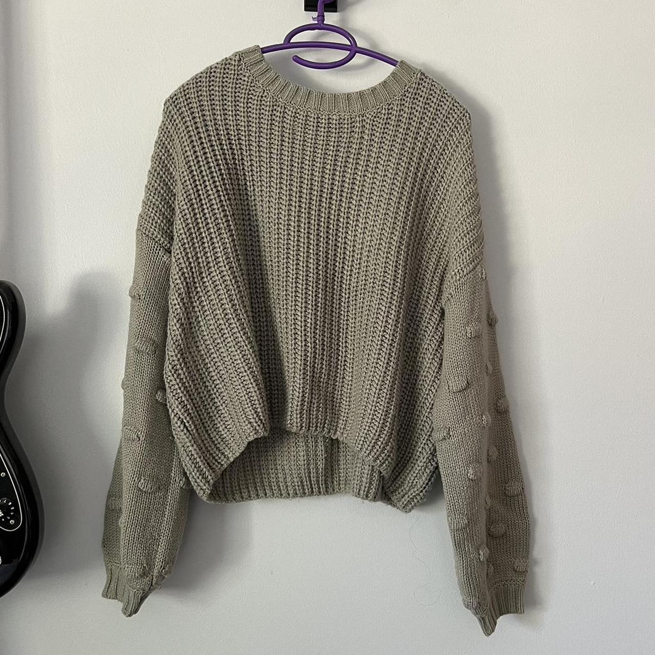 Sage green Knit sweater #knitsweater #sage Depop