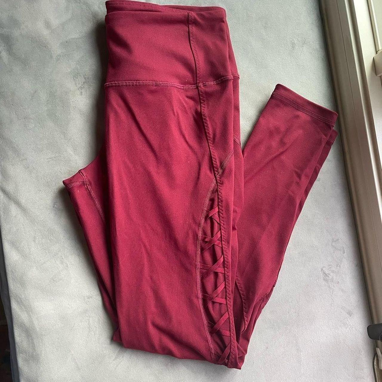 victoria’s secret red knockout leggings size medium