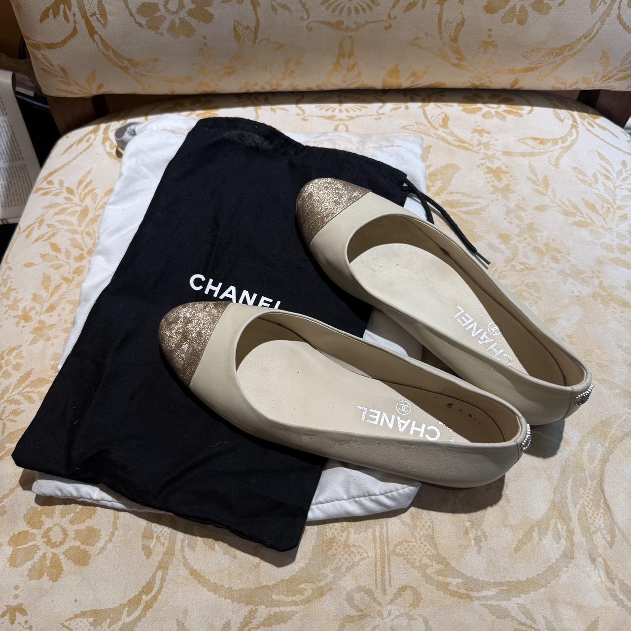 Chanel Women's Ballet shoes Cream/Tan US – Chanel ballet