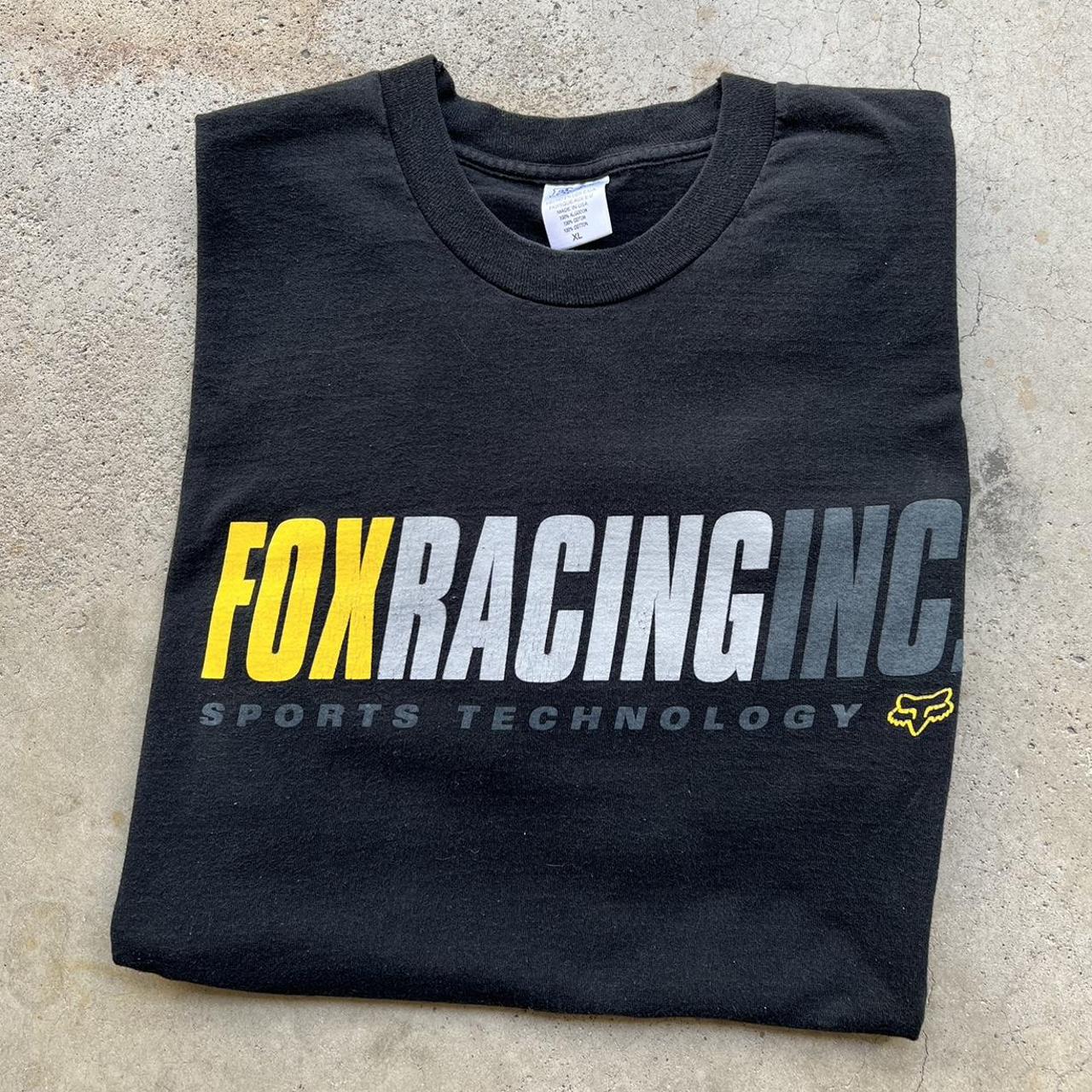 Vintage Fox Racing T-Shirt Made in USA Tagged size... - Depop