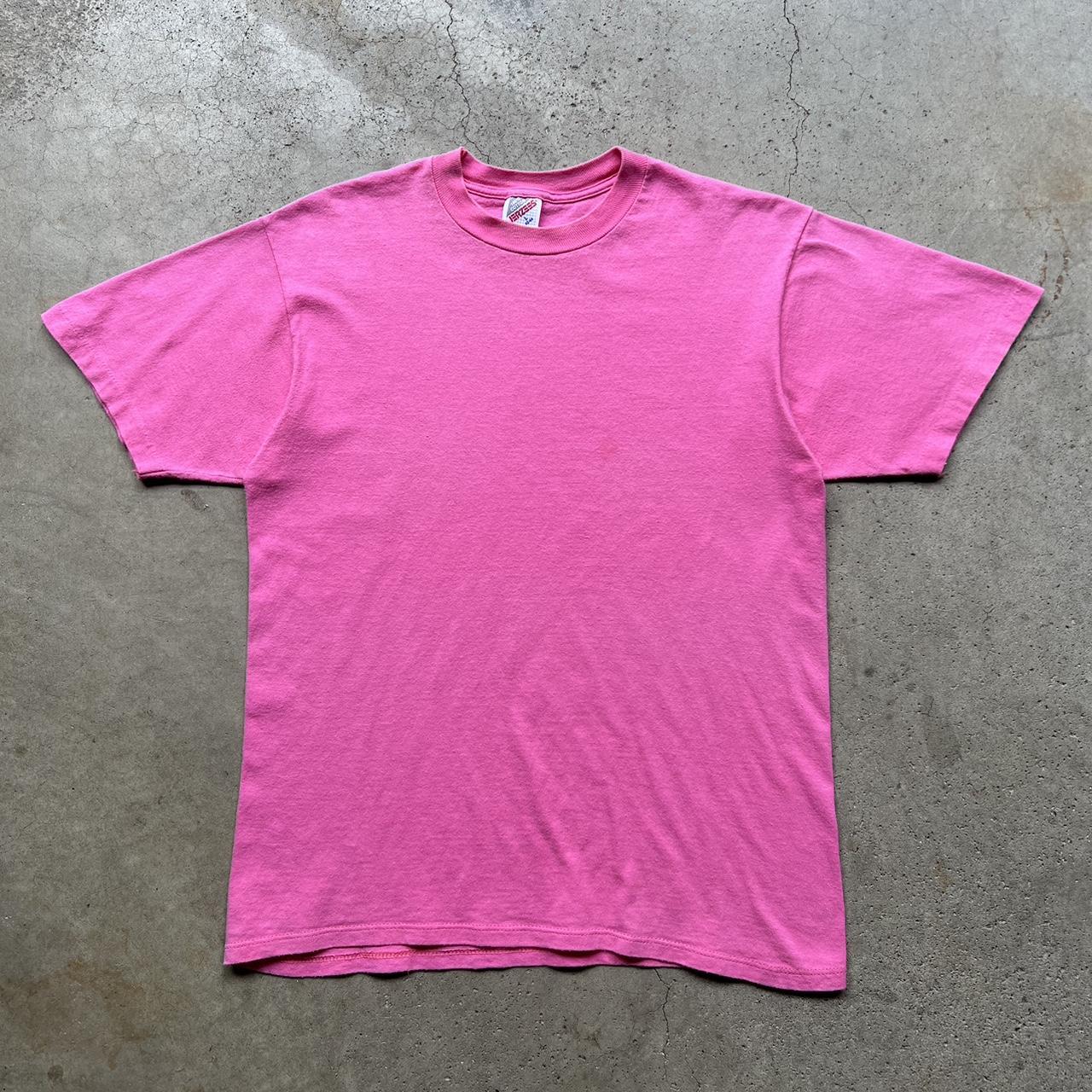 Pink blank t online shirt