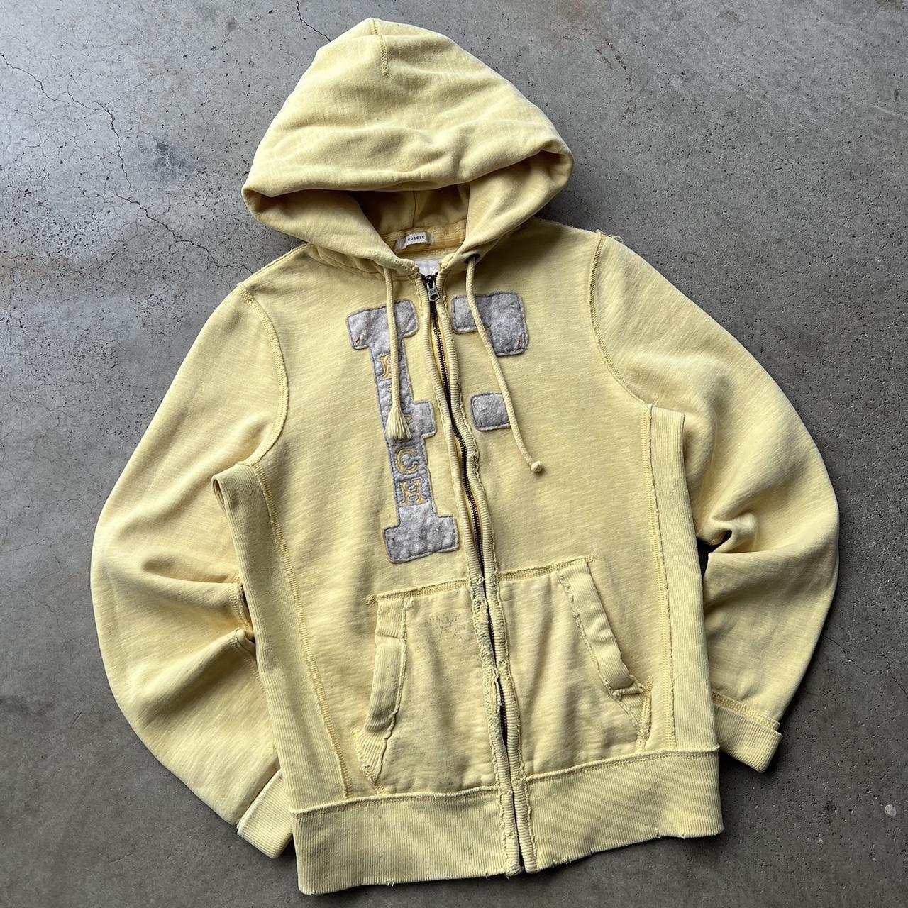 Yellow discount abercrombie hoodie