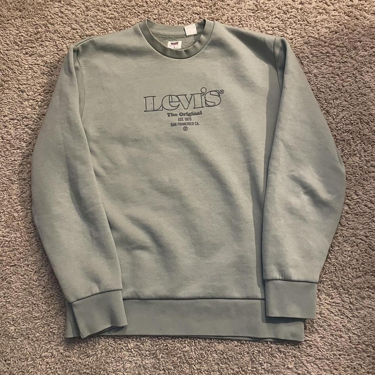 Levi S Men S Green Sweatshirt Depop