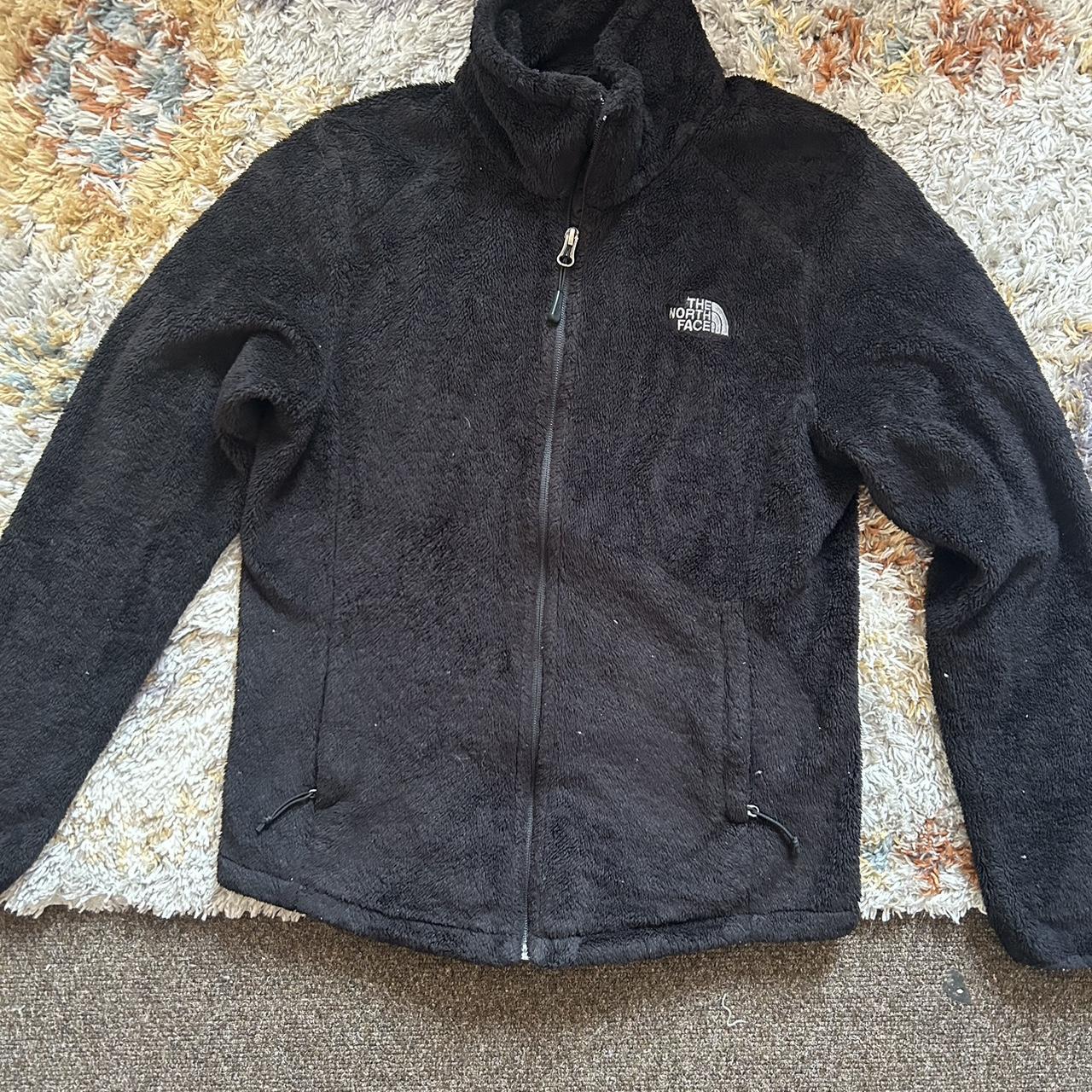 Fuzzy North face fleece jacket size small would... - Depop
