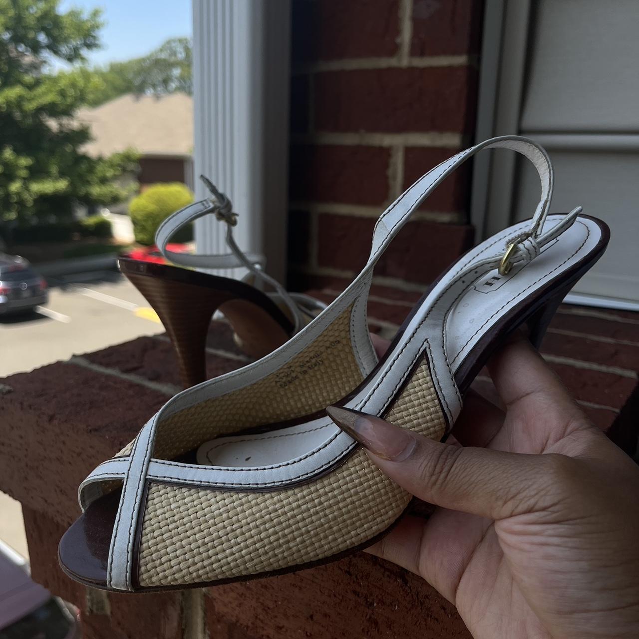 Coach sales slingback heels