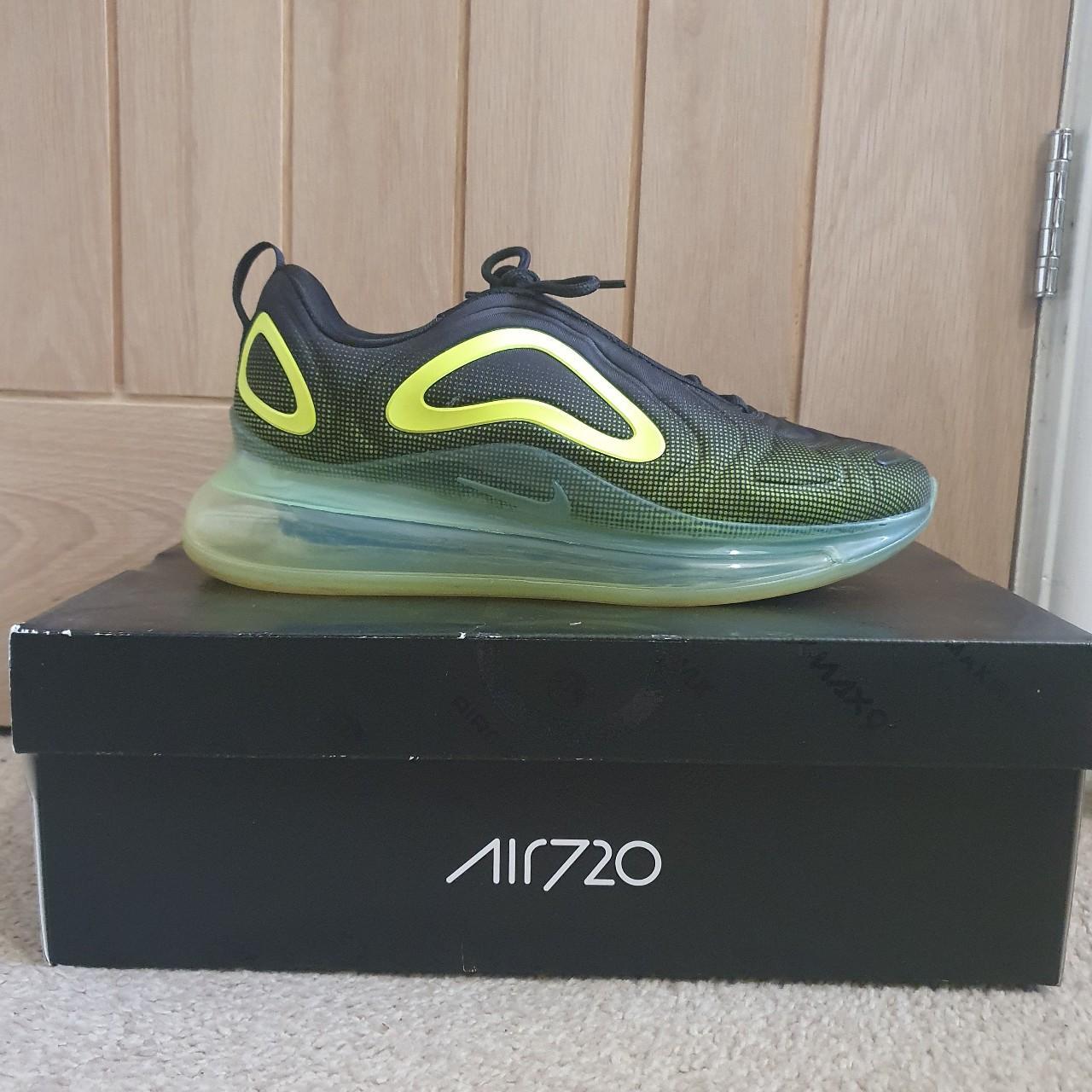 Nike Air Max 720. Black and neon green. Mens size 9