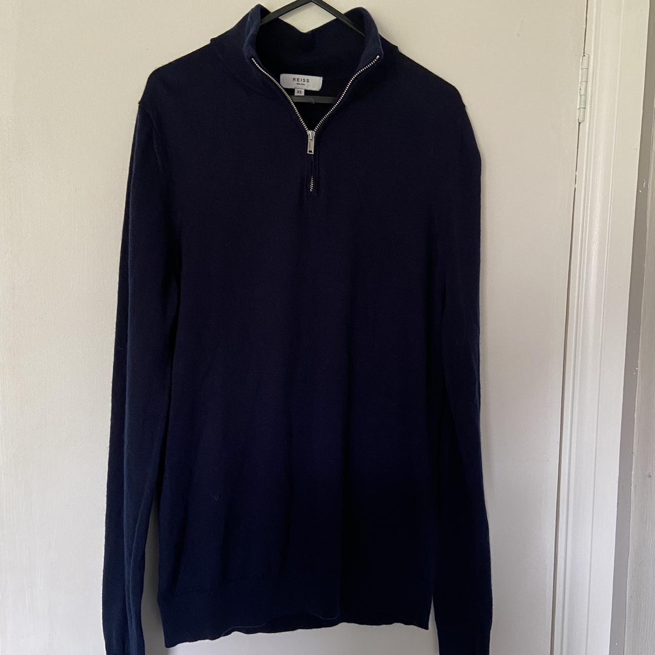 Reiss half zip jumper / sweater 100% wool Size UK... - Depop