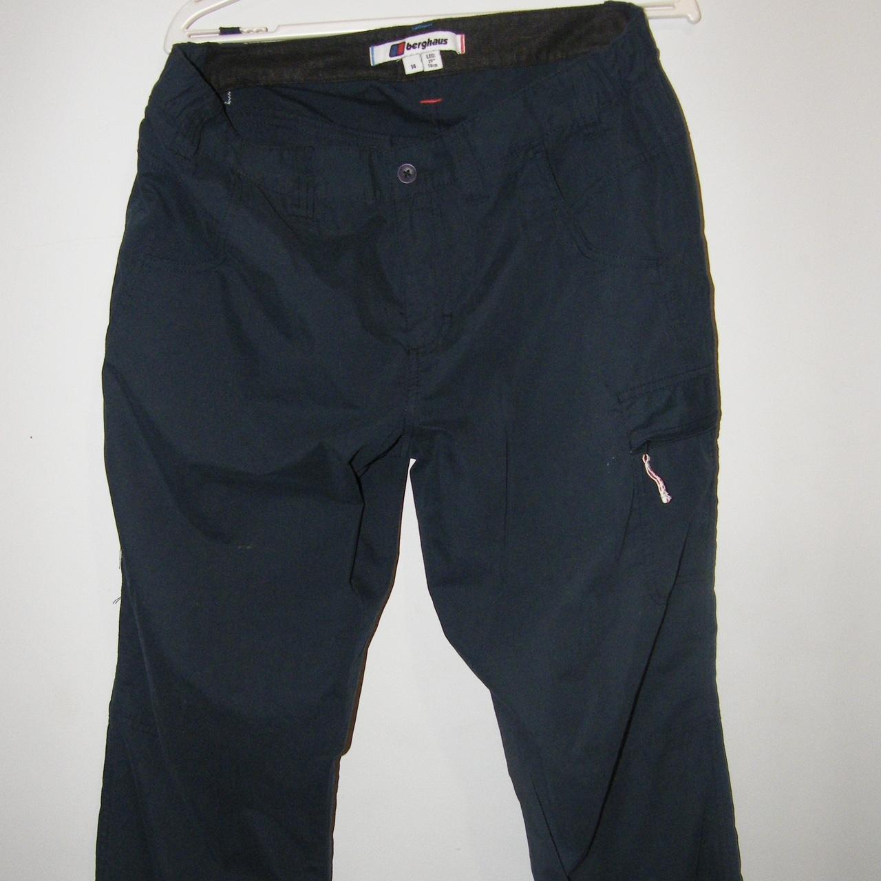 Berghaus cargo pants, navy blue cargo pants, never... - Depop