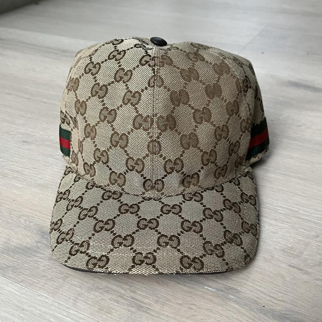 Gucci GG Canvas Baseball Cap. In great condition - Depop