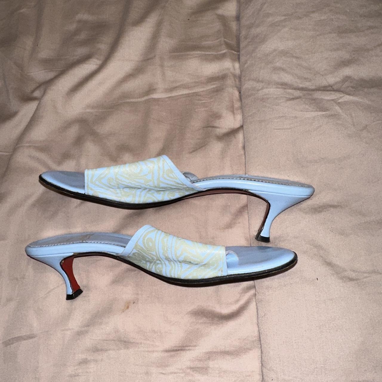 Christian Loubintin Red Bottoms Blue, White, & Baby - Depop