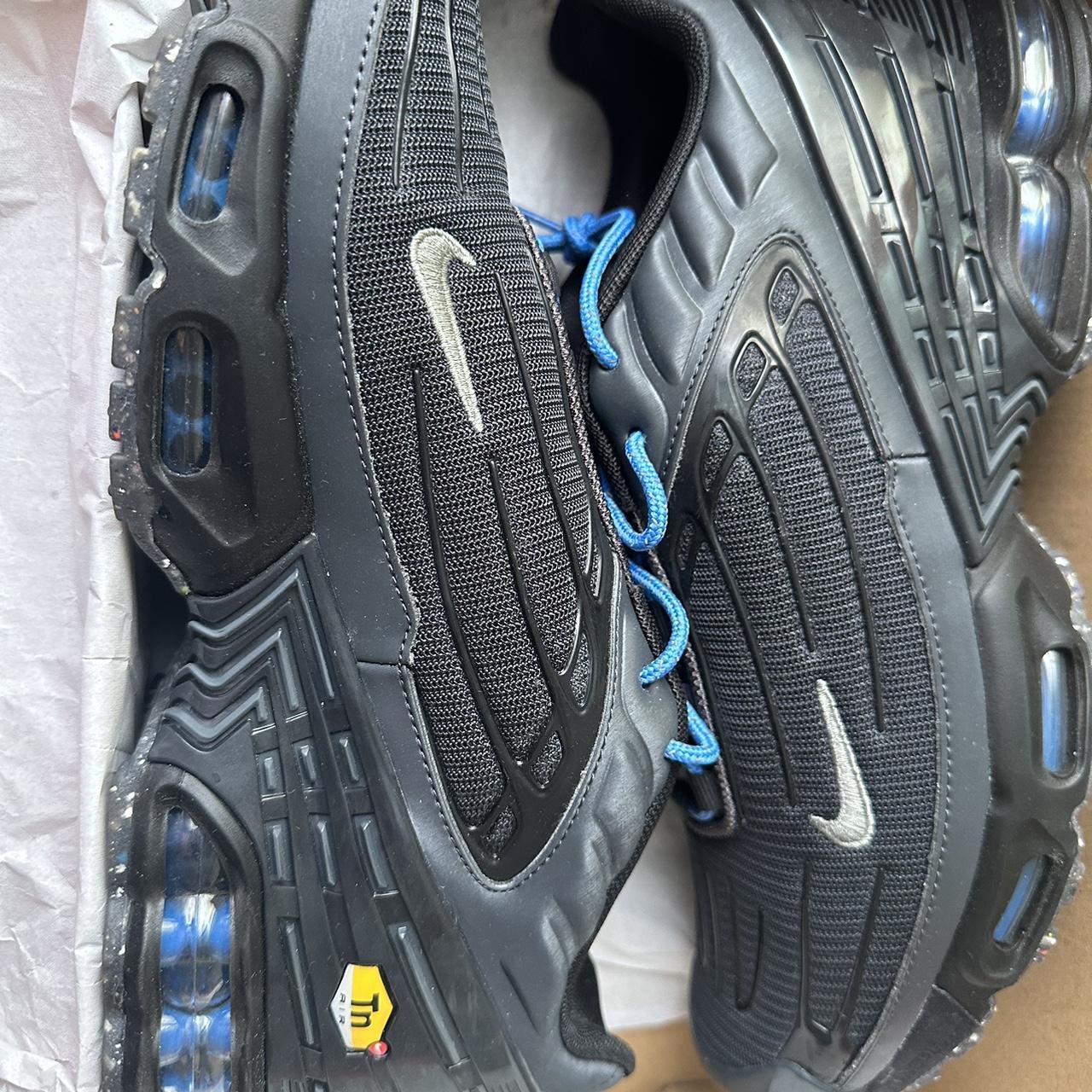 nike tuned 3 black blue laces