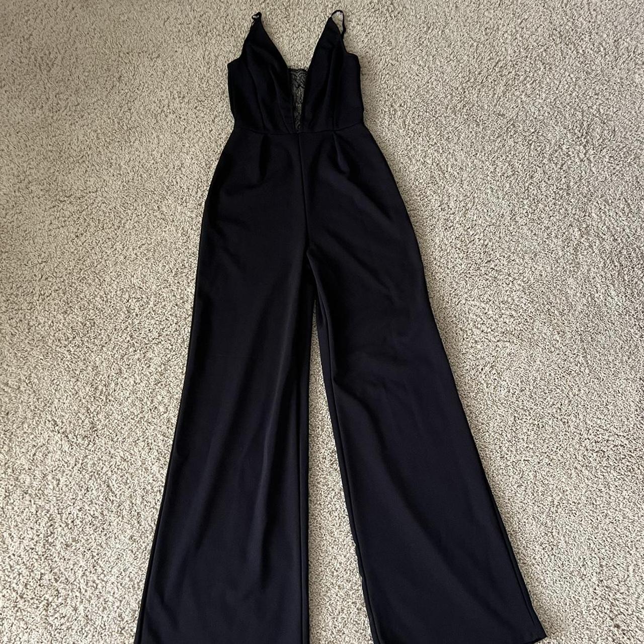 Charlotte Russe Women's Black Jumpsuit | Depop