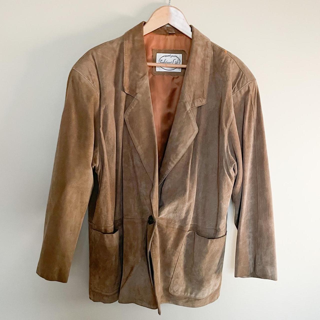 Genuine Suede Tan Jacket Size XL Perfect for a... Depop
